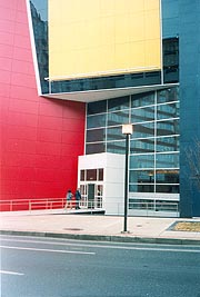 [photo, Reginald F. Lewis Museum of Maryland African-American History & Culture entrance, 830 East Pratt St., Baltimore, Maryland]