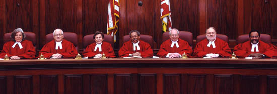 [photo, Court of Appeals Judges, Annapolis, Maryland, 2004]